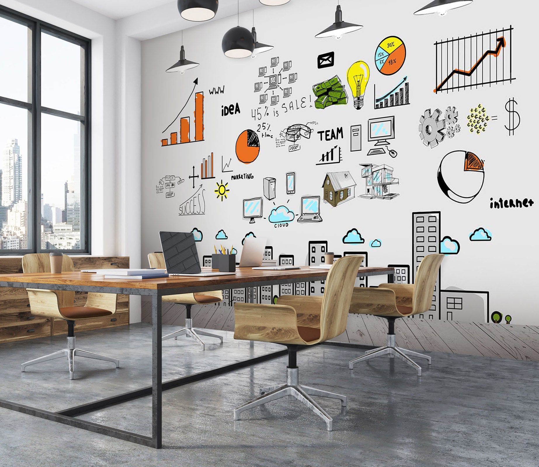 Commercial Wallpaper Hanging