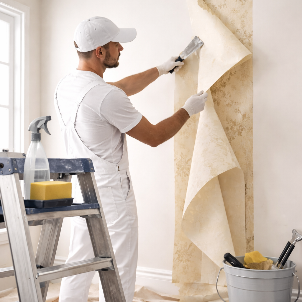 Wallpaper Removal & Wall Preparation